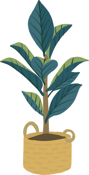 Potted Plant Illustration